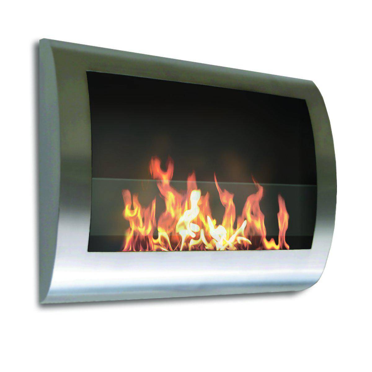 Anywhere Fireplace Ethanol Fireplaces Anywhere Fireplace Chelsea 90298 27" Stainless Steel Wall Mounted Ethanol Fireplace