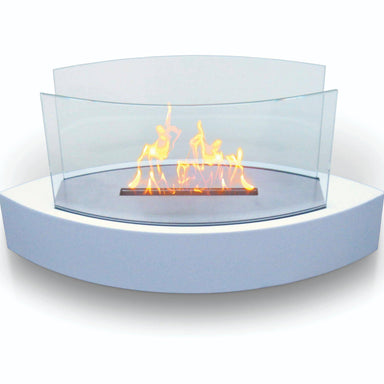 Anywhere Fireplace Ethanol Fireplaces Anywhere Fireplace Lexington 90204 20" Gloss White Tabletop Ethanol Fireplace