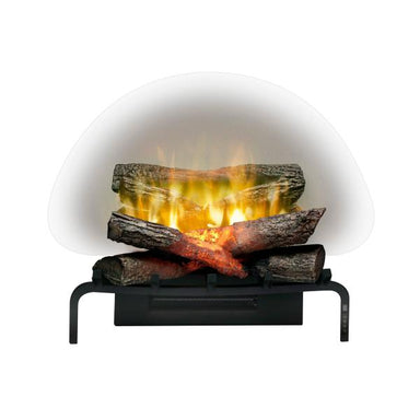 Dimplex Revillusion® 20" Black Electric Plug-In with Log Set-Modern Ethanol Fireplaces