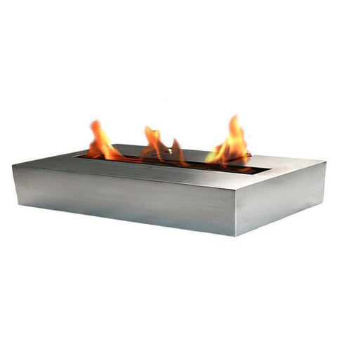 Image of Bio-Blaze BB-B2 11" Stainless Steel Ventless Ethanol Fireplace Burner-Modern Ethanol Fireplaces