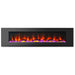 CAMBRIDGE Electric Fireplaces Cambridge 72" Black Wall-Mount Electric Fireplace with Multi-Color Flames