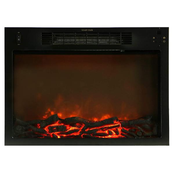 CAMBRIDGE Electric Fireplaces Cambridge Sorrento 47'' White Freestanding Electric Fireplace with Log Insert and Remote