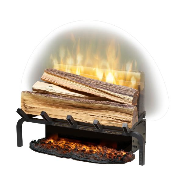 Dimplex Revillusion® 20" Black Electric Plug-In with Fresh Cut Log Set-Modern Ethanol Fireplaces