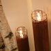 Decoflame Ethanol Fireplaces Decoflame Dubai Round Tower 63" Corten Freestanding Outdoor Ethanol Fireplace