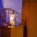 Decoflame Ethanol Fireplaces Decoflame Dubai Round Tower 63" Corten Freestanding Outdoor Ethanol Fireplace