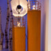 Decoflame Ethanol Fireplaces Decoflame Dubai Round Tower 63" Corten Freestanding Outdoor Ethanol Fireplace