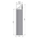 Decoflame Ethanol Fireplaces Decoflame Dubai Round Tower 63" Corten Freestanding Outdoor Ethanol Fireplace