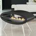 Decoflame Ethanol Fireplaces Decoflame Ellipse 44" Black Freestanding Ethanol Fireplace