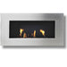 Decoflame Ethanol Fireplaces Decoflame New York Empire 45" Brushed Stainless Steel Wall Mounted Ethanol Fireplace