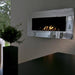 Decoflame Ethanol Fireplaces Decoflame New York Empire 45" Brushed Stainless Steel Wall Mounted Ethanol Fireplace