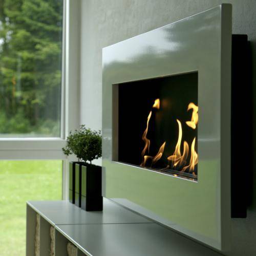 Decoflame Ethanol Fireplaces Decoflame New York Empire 45" Polished Wall Mounted Ethanol Fireplace