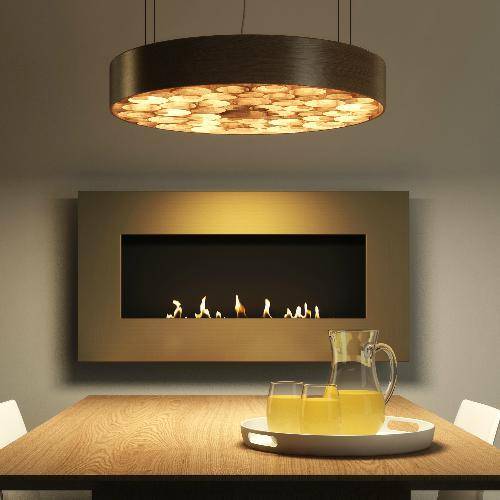 Decoflame Ethanol Fireplaces Decoflame New York Empire 45" Polished Wall Mounted Ethanol Fireplace