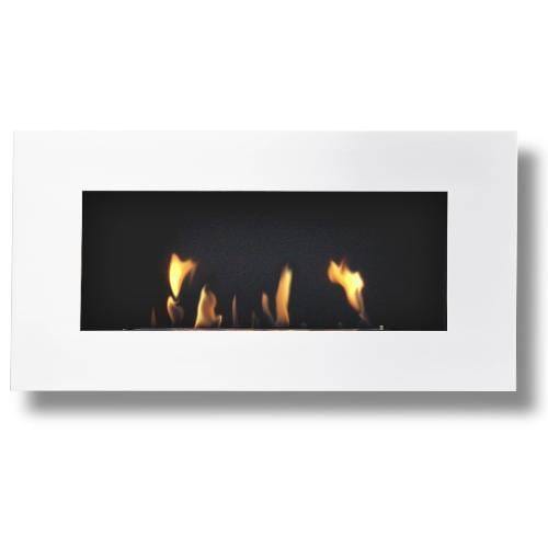 Decoflame Ethanol Fireplaces Decoflame New York Empire 45" White Wall Mounted Ethanol Fireplace