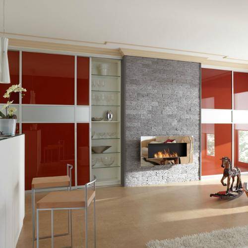 Decoflame Ethanol Fireplaces Decoflame New York Plaza 35" Rusty Wall Mounted Ethanol Fireplace