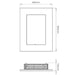 Decoflame Ethanol Fireplaces Decoflame New York Tower Wall Fireplace (Mirror)