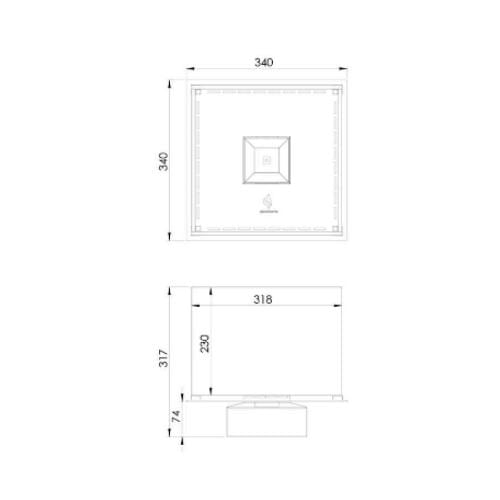 Decoflame Ethanol Fireplaces Decoflame Nice Built-In Burner Fireplace (Indoor / Outdoor)