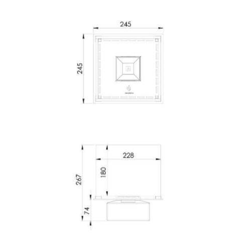 Decoflame Ethanol Fireplaces Decoflame Nice Built-In Burner Fireplace (Indoor / Outdoor)