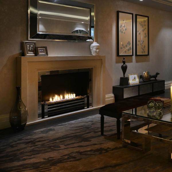 Decoflame Ethanol Fireplaces Decoflame Westminster Basic E-Ribbon Automatic Ethanol Fireplace