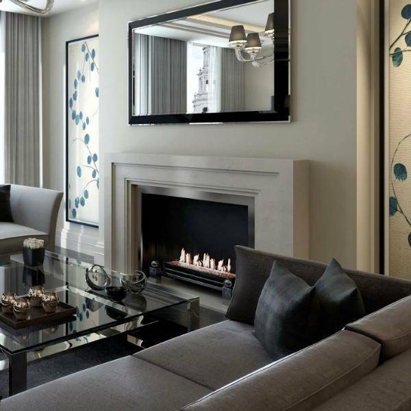 Decoflame Ethanol Fireplaces Decoflame Westminster Basic E-Ribbon Automatic Ethanol Fireplace