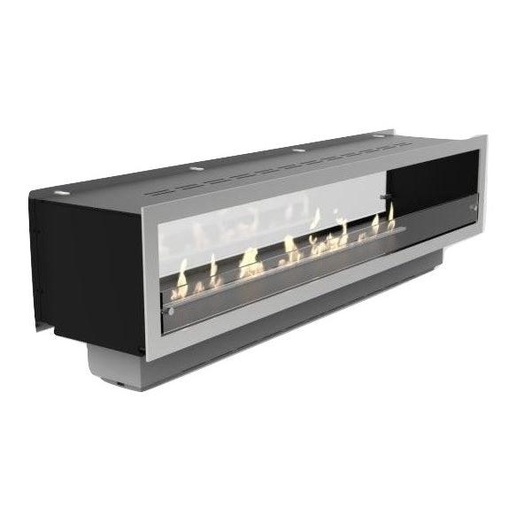 Decoflame Orlando 47" Black Automatic Two-Sided Ethanol Fireplace Insert-Modern Ethanol Fireplaces