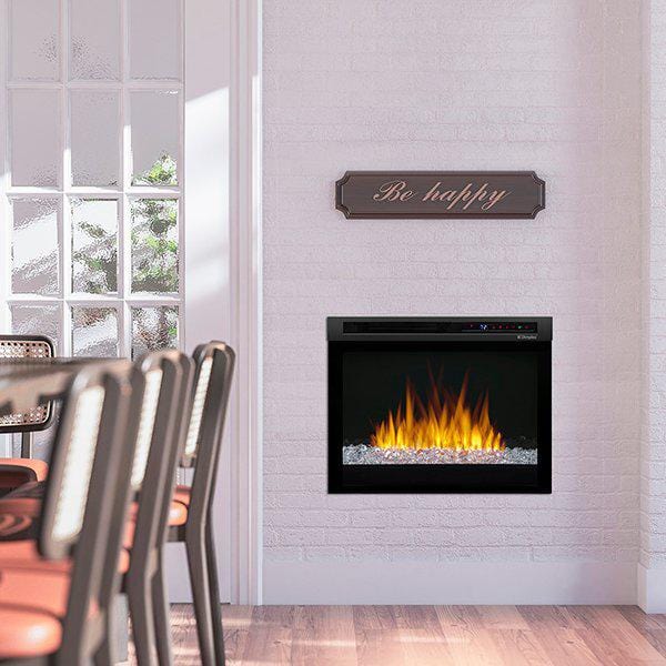 DIMPLEX Electric Fireplaces Dimplex Multi-Fire XHD™ 23" Black Plug-In Electric Firebox with Glass Ember Bed