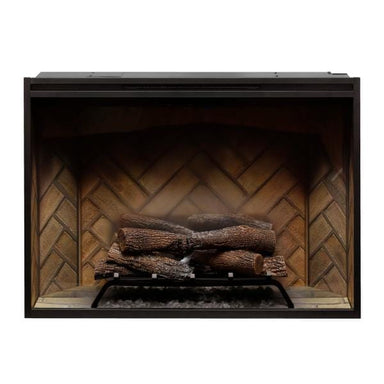 DIMPLEX Electric Fireplaces Dimplex Revillusion® 36" Herringbone Built-In Firebox with Log Set