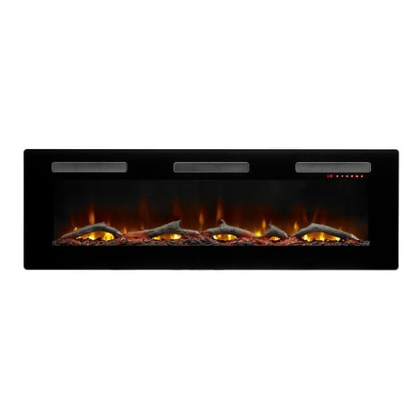 DIMPLEX Electric Fireplaces Dimplex Sierra 60" Black Wall/Built-In Linear Electric Fireplace