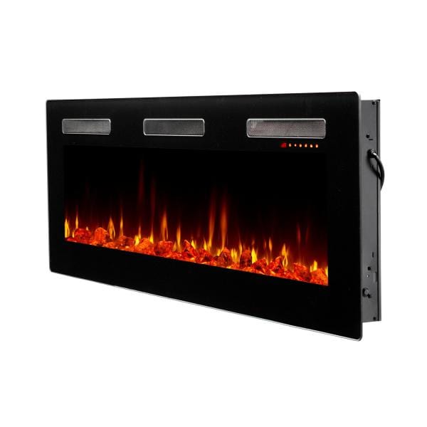 DIMPLEX Electric Fireplaces Dimplex Sierra 60" Black Wall/Built-In Linear Electric Fireplace