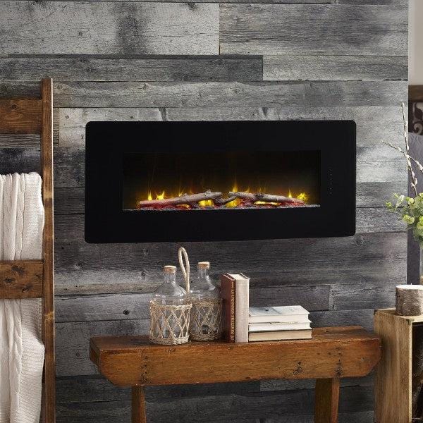 DIMPLEX Electric Fireplaces Dimplex Winslow 42" Black Wall Mounted Linear Electric Fireplace