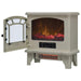 Duraflame Electric Fireplaces Duraflame 23" Cream Infrared Freestanding Electric Fireplace Stove Heater with Flickering Flame