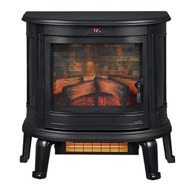 Duraflame Electric Fireplaces Duraflame DFI-7117-01 22" Black 3D Curved Front Infrared Electric Fireplace with Remote Control