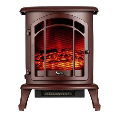 e-Flame USA Electric Fireplaces e-Flame USA Tahoe 18" Rustic Red LED Portable Freestanding Electric Fireplace Stove