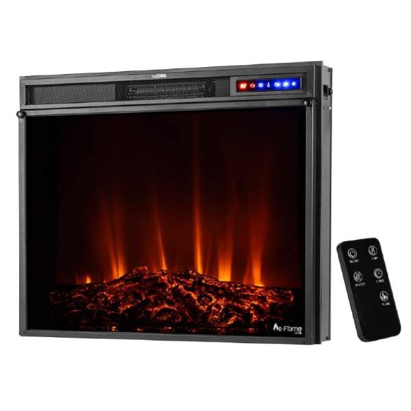 e-Flame USA Electric Fireplaces e-Flame USA Whistler 29" Dark Oak LED Electric Fireplace Insert with Remote