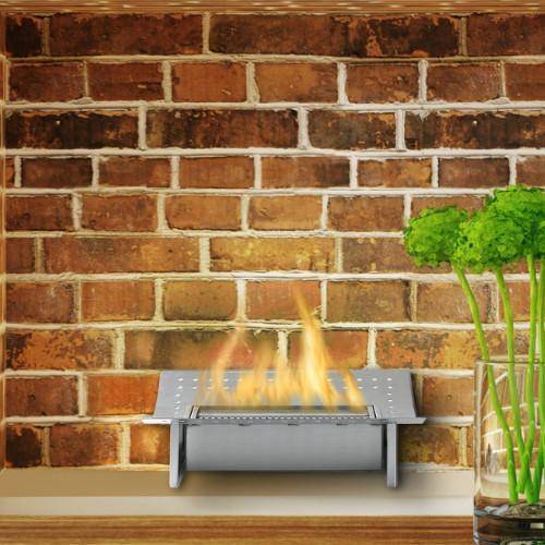 Eco-Feu Ethanol Fireplaces Black Eco-Feu 15" Black Ethanol Fireplace Grate Insert FS-00033