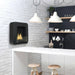 Eco-Feu Ethanol Fireplaces Eco-Feu Cosy 20" Matte Black Wall Mounted Ethanol Fireplace WS-00169