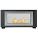 Eco-Feu Ethanol Fireplaces Eco-Feu Montreal 41" Matte Black 2-Sided Ventless Ethanol Fireplace w/ Molding WS-00166