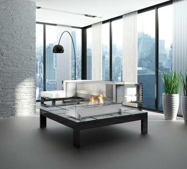 Eco-Feu Ethanol Fireplaces Eco-Feu Vision I 28" Stainless Freestanding Ethanol Fireplace w/ Spout WS-00093