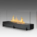 Eco-Feu Ethanol Fireplaces Eco-Feu Vision II 38" Black Freestanding Ethanol Fireplace w/ Spout WS-00096