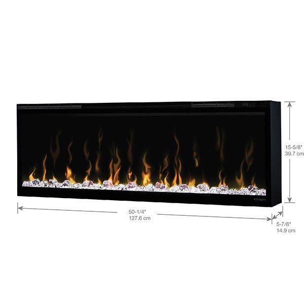 Dimplex IgniteXL® 50" Black Built-in Linear Electric Fireplace-Modern Ethanol Fireplaces