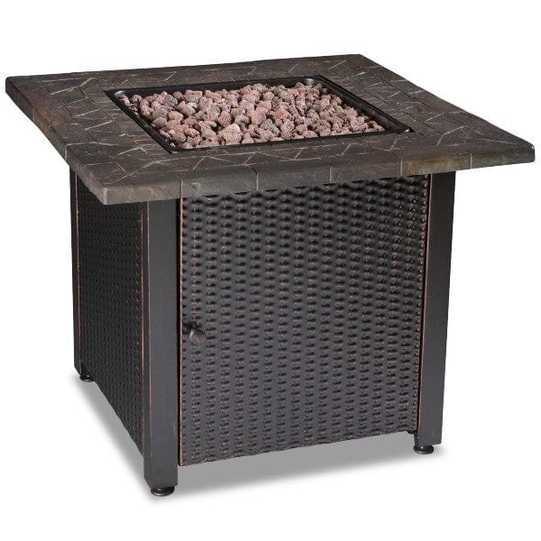 Endless Summer Gas Fireplaces Endless Summer 30" LP Gas Outdoor Fire Pit Table with 30-in Resin Tile Mantel