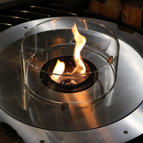 Image of Glammfire Fire Round EVOPlus Automatic Ethanol Fireplace Insert-Modern Ethanol Fireplaces