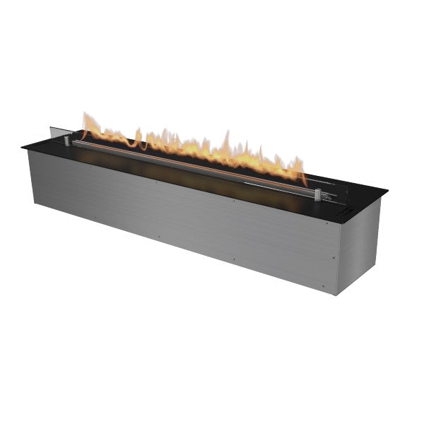 Planika FLA 47" Black Automatic Ethanol Fireplace Insert w/ Remote Control-Modern Ethanol Fireplaces