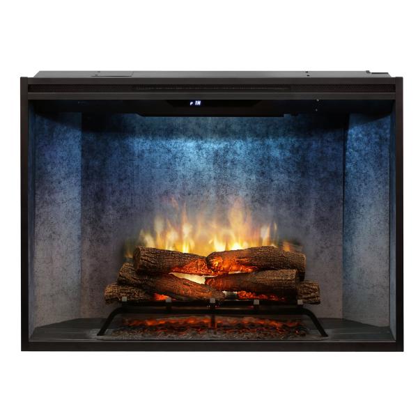 Dimplex Revillusion® 42" Weathered Concrete Built-In Electric Fireplace-Modern Ethanol Fireplaces