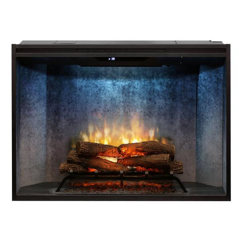 Image of Dimplex Revillusion® 42" Weathered Concrete Built-In Electric Fireplace-Modern Ethanol Fireplaces