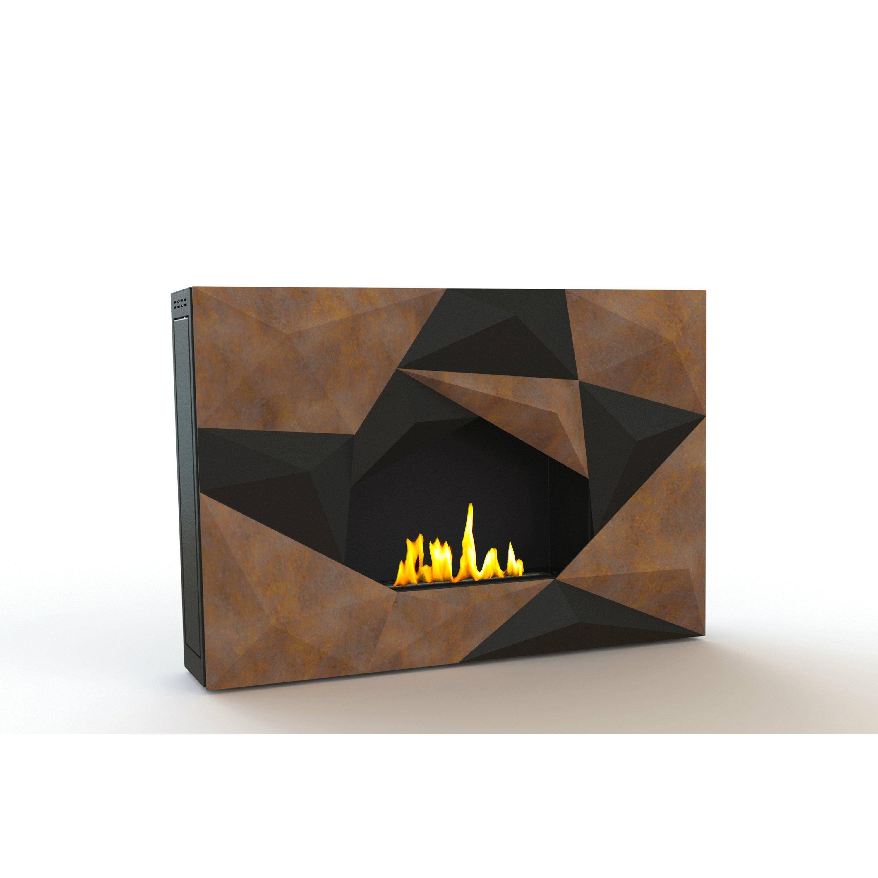 GlammFire Ethanol Fireplaces GlammFire Crystal EVOPlus Automatic Wall Mounted Ethanol Fireplace 43"