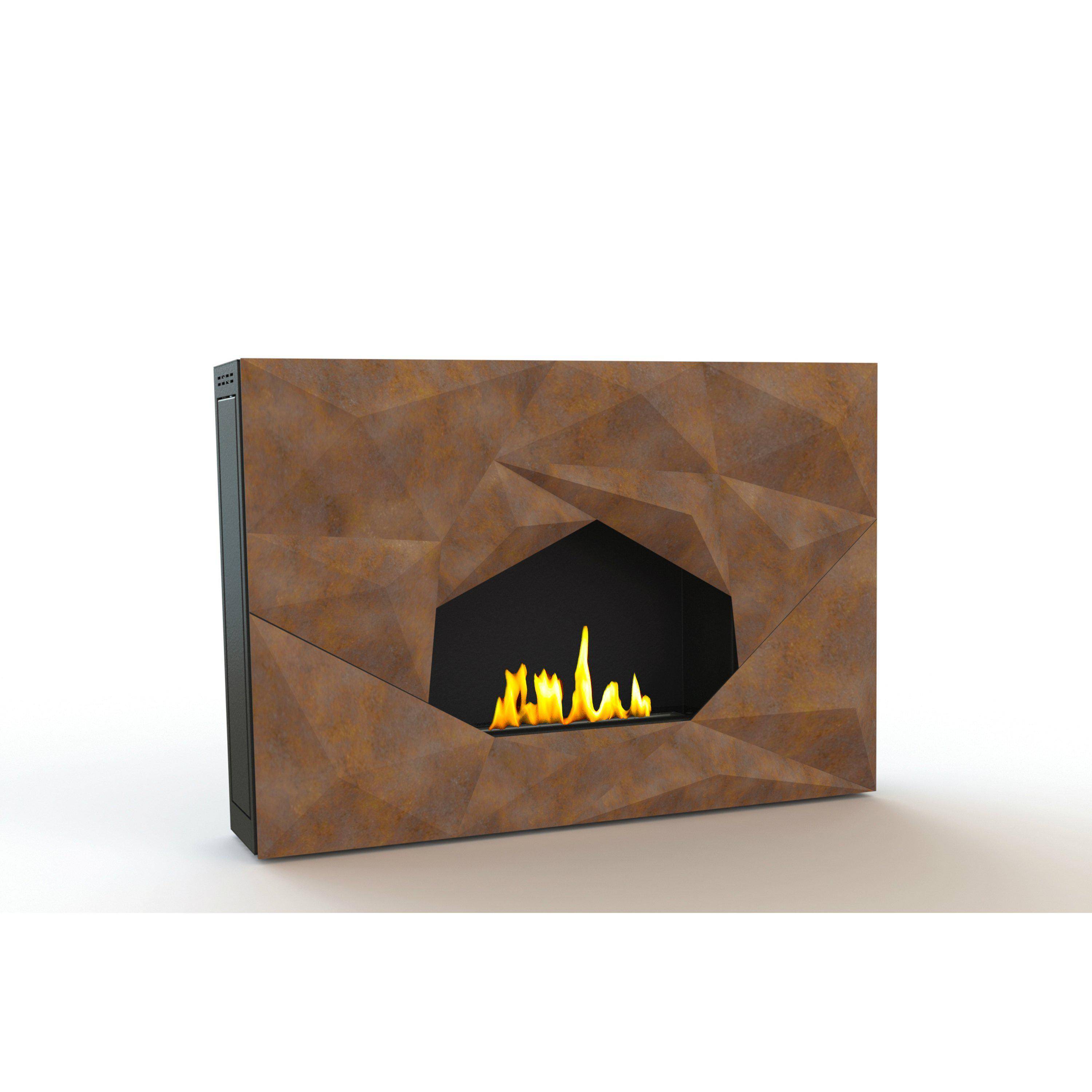 GlammFire Ethanol Fireplaces GlammFire Crystal EVOPlus Automatic Wall Mounted Ethanol Fireplace 43"