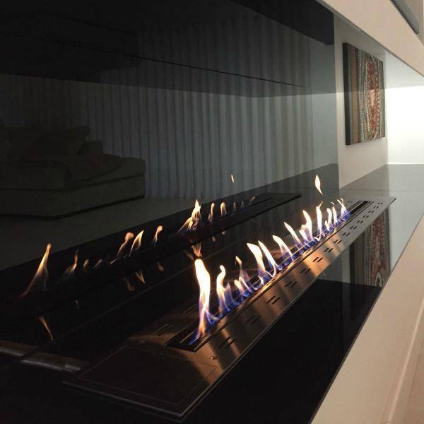 GlammFire Ethanol Fireplaces Glammfire Fire Line EVOPlus 1600 Ethanol Fireplace Insert with Remote Control