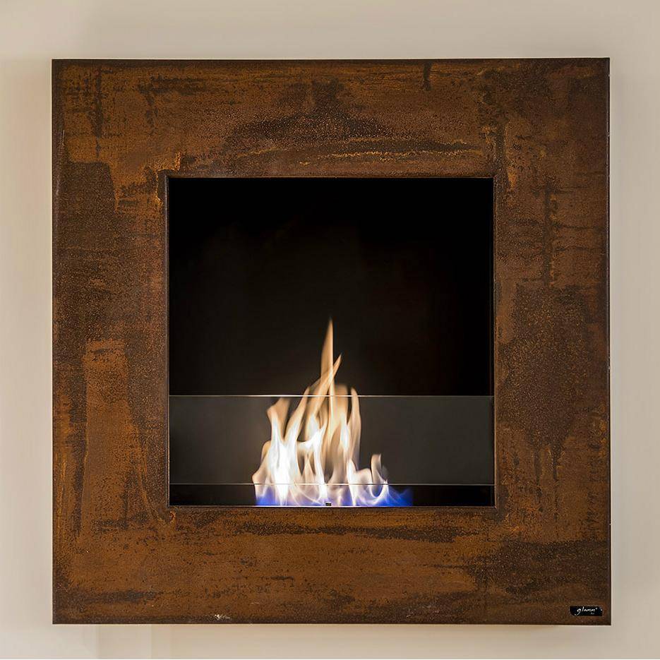 GlammFire Ethanol Fireplaces GlammFire Lotus EVOPlus Automatic Wall Mounted Ethanol Fireplace 32"