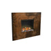 GlammFire Ethanol Fireplaces Black / Rusted corten steel frame GlammFire Senses 3D Recessed Ethanol Fireplace with Remote Control-35 inch