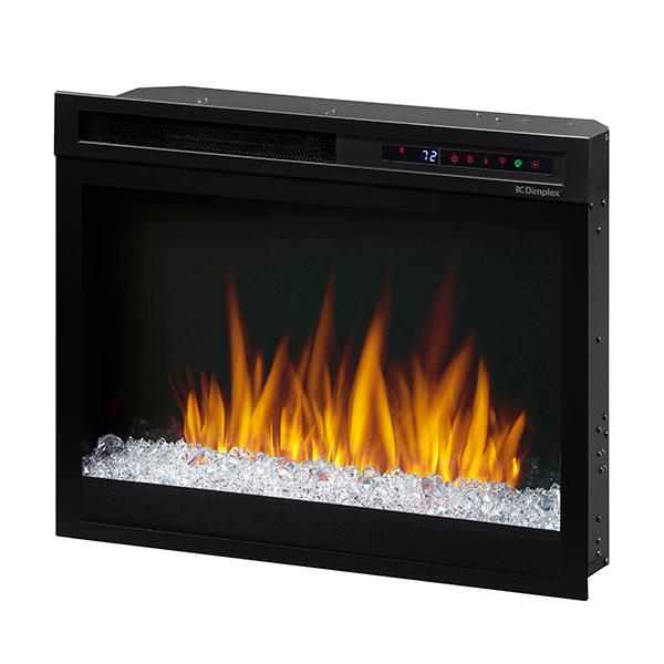 Dimplex Multi-Fire XHD™ 28" Black Plug-In Electric Firebox with Glass Ember Bed-Modern Ethanol Fireplaces